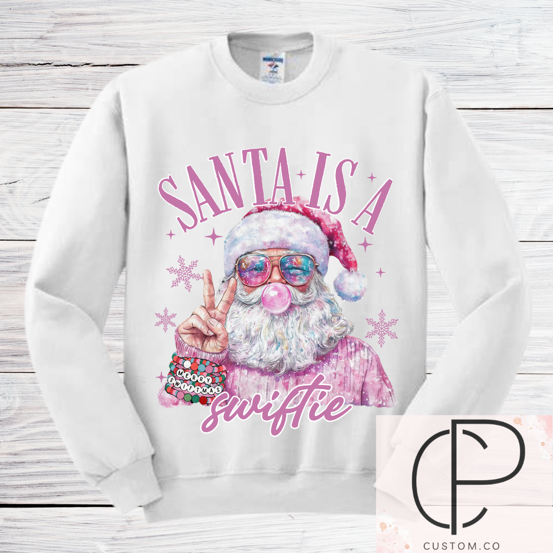 Santa is a swiftie crewneck, Christmas crewneck